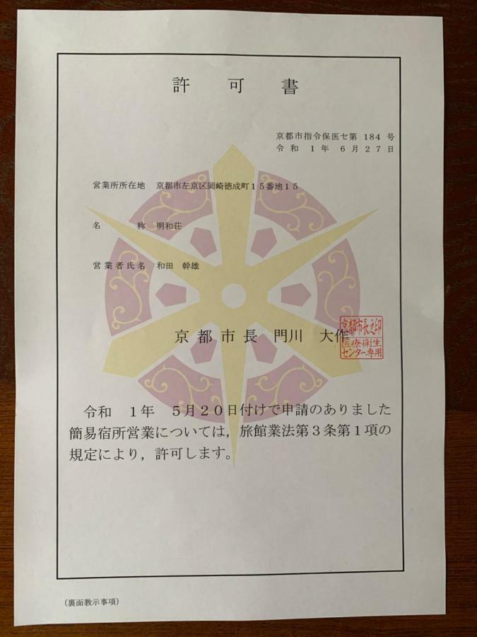 明和荘mei Wa Inn Quioto Exterior foto